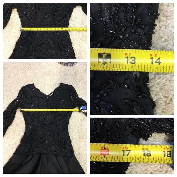 Vintage Oleg Cassini Black Tie dress - Picture 7 of 10